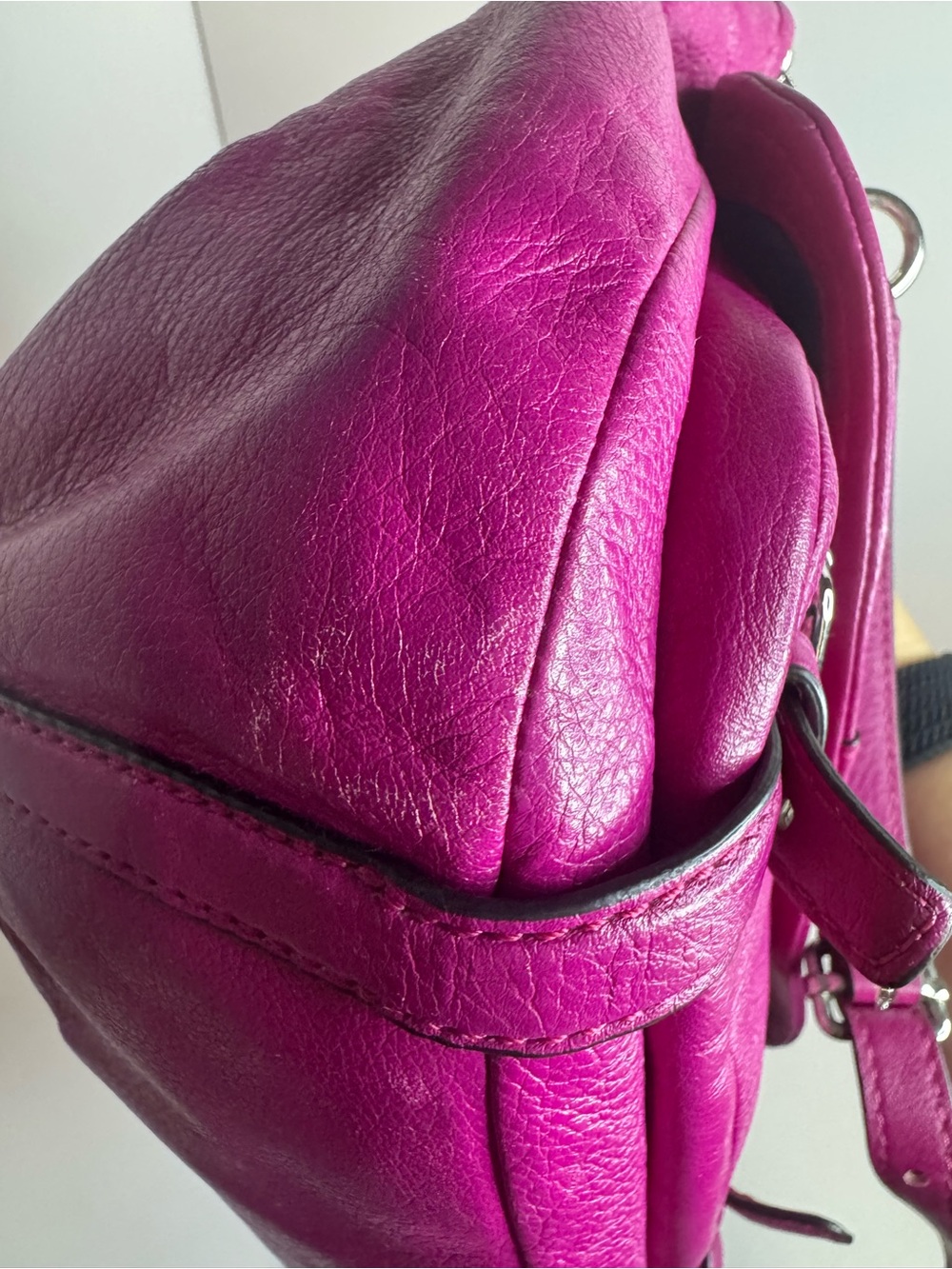 #440 Coach Madison Annabelle Leather Two-Way Satchel Crossbody Bag - Picture 8 of 17